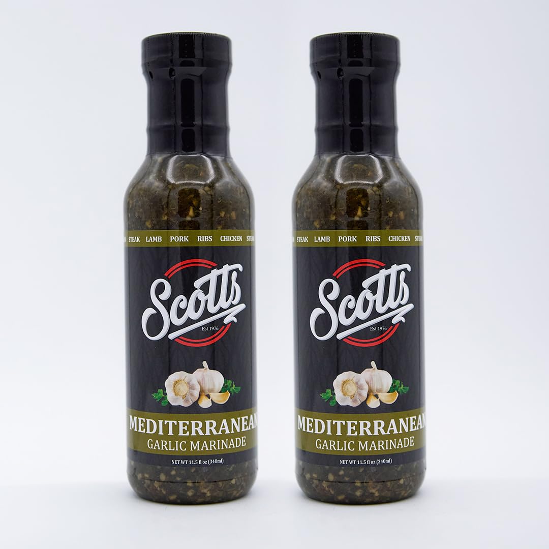 Scotts Mediterranean Garlic Marinade Twin Pack