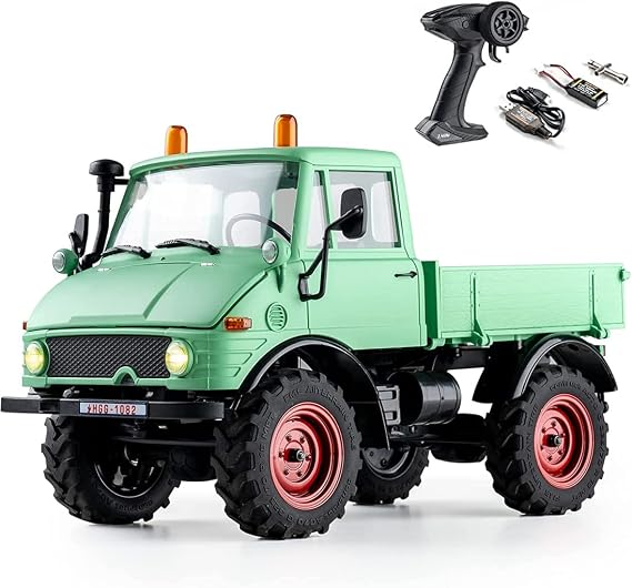 RC Crawler RC1:18 2.4Ghz Dump Truck Offroad 4WD Hobby RC Car RC Tack with LED Light Multifunction for Kids and Adults Gift
