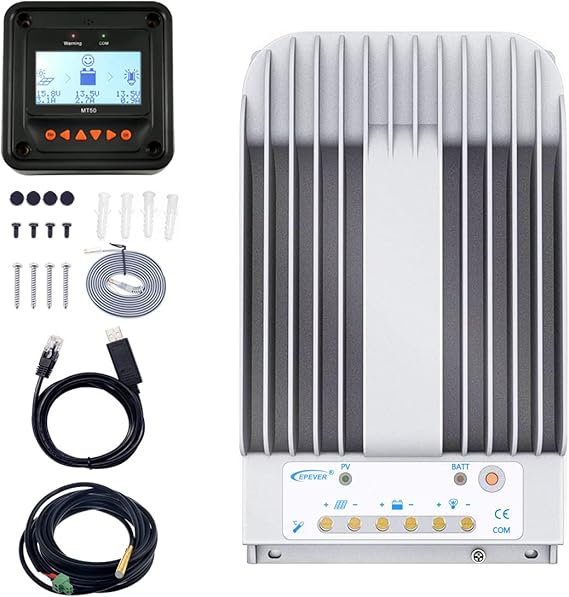EPEVER 40A MPPT Solar Charge Controller 12V/24V Auto Working Max.PV 150V Solar Panel Charge Regulator Tracer BN Series Negative Ground Solar Controller