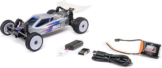 Losi Micro-B 2 Wheel Drive Buggy Silver RTR LOS00007T2
