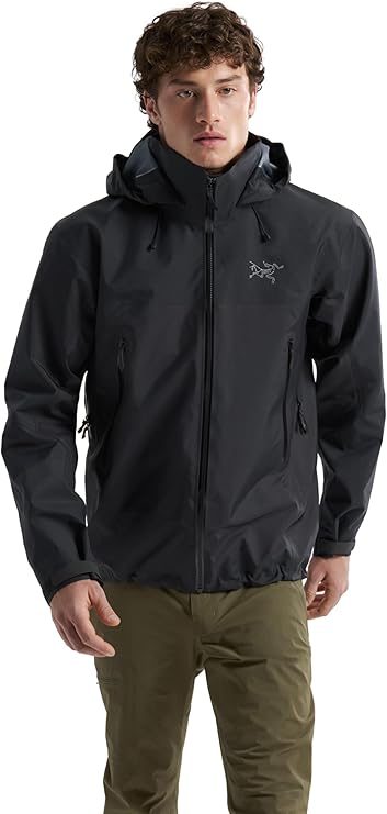 Arc'teryx Beta AR Men's Jacket | Waterproof, Windproof Gore-Tex Pro Shell Men's Winter Jacket with Hood for All Round Use | Black, X-Small