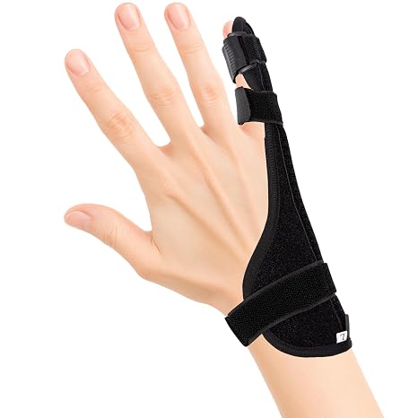 Finger Splint Little Finger with 3 Adjustable Fastening Straps (L)