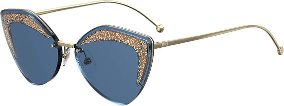 Fendi FENDI GLASS FF 0355/S GOLD/BLUE 66/16/140 women Sunglasses