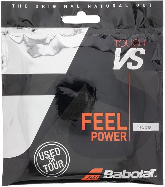Babolat VS Touch (16-1.30mm) Natural Gut String (Natural, 16)