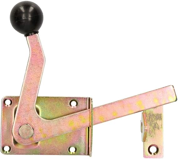 KOTARBAU Garden Gate Latch 165/16 mm on Both Sides with Latch Hook Gate Lock Garden Gate Bolt Yellow Galvanised Steel Latch Door Bolt