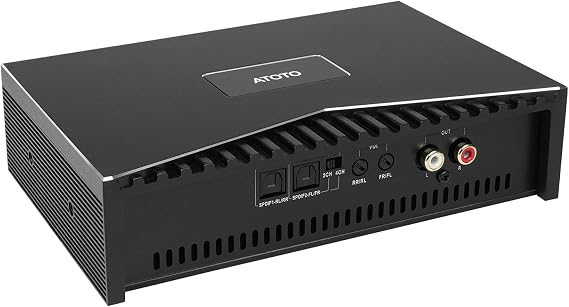 ATOTO CA-AEC03 Class D Compact Digital Car Amplifier, Dual SPDIF, 4 Channel, RMS 4x55W, Full Range, 4-8 Ohms Stable,for ATOTO A5, A6, F7, S8, V10, X10, Aftermarket and Factory Stereos