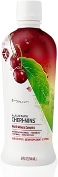 Youngevity Cheri-MinsTM Plant Derived Liquid Minerals - Great Tasting Formula - 77+ Natural Unaltered Trace Minerals - Colloidal Form Humic Shale (32 Fl Oz)