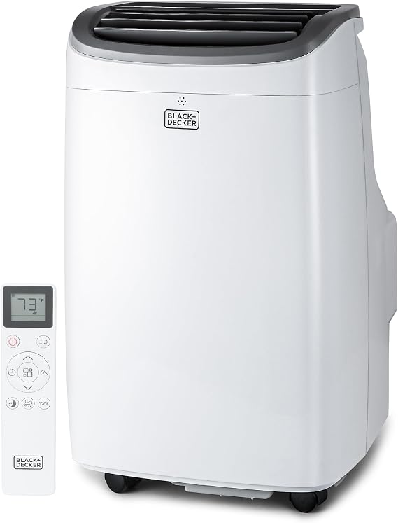 BLACK+DECKER Portable Air Conditioner, 9,000 BTU, BPACT08WT, White