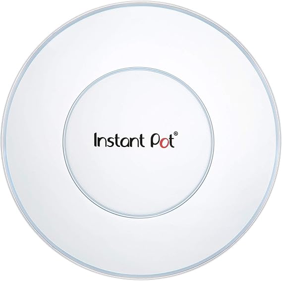Instant Pot 8QT Silicone Lid, Compatible with 8-Qt Stainless-Steel Inner Pot, Bowl and Food Cover, Microwave Cover for Food, Transparent White