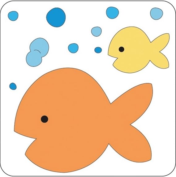 Provo Craft Cuttlebug 2-Inch-by-2-Inch Die, Fish