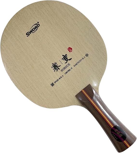 SWORD Subdue 9 Plywood Allround FL Table Tennis Blade for Long Pips Out Ping Pong Rubber