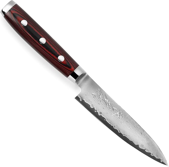 Yaxell Super Gou 4.75" Utility/Petty Knife - Made in Japan - 161 Layer SG2 Stainless Damascus