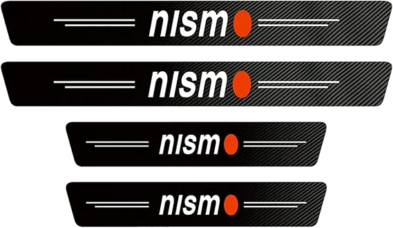 EAGLEG Carbon Fiber Car Door Sill Protection for Nis-san QASHQAI JUKE X-TRAIL NOTE TEANA TIIDA LEAF SENTRA NISMO, Car Welcome Door Door Sill Protection Sticker Decorative Styling Accessories, NISMO