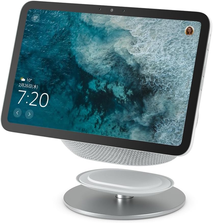 For Amazon Echo Show 8 & 11 2025 Release Angle Adjustable Stand Glasher White