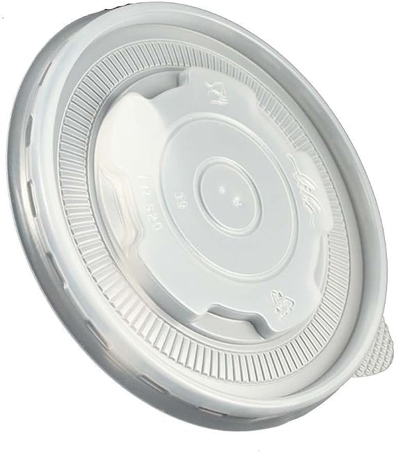 Flat Lid for 20 oz. Yocup Paper Ice Cream/Frozen Dessert Cups - 600 Count