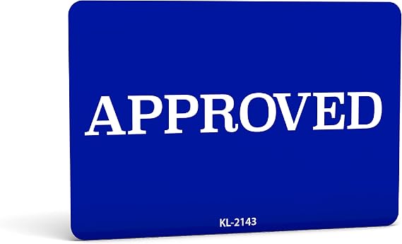 Approved Labels - 500 3" X 2" Approved Stickers - Inventory Control and Handling Adhesive 500 Permanent Adhesive Labels Per Roll Made in The USA y Biodegradable (1)