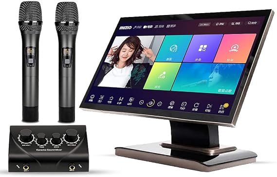 MUZIO ktv Karaoke Player with Touchscreen,Karaoke Machine with Lyrics Display,Professional Karaoke System for Adults and Kids