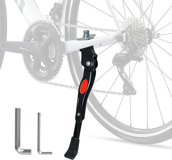 BrandName Adjustable FahrradstÃ¤nder for Savadeck Warwinds 3.0, Durable Aluminium Alloy Side Kickstand Heavy Duty Side Support for Mountain and Road Bikes,A 