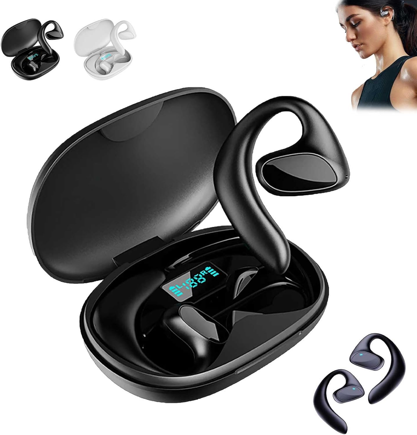 FOLENZU Talkbuds Translator, Qinux Talkbuds, Talk Buds Translator, 144 Languages Translator Earbuds Real Time, for Travel Business Learning