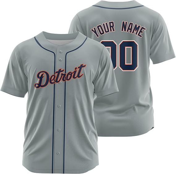 Custom Baseball Jersey Personalized Baseball Jerseys Button Down Apparel Shirt for Men Women Youth Kids