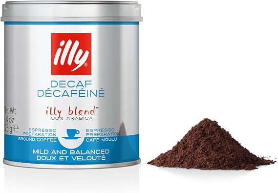Illy Ground Coffee Decaffeinated 125 Gr