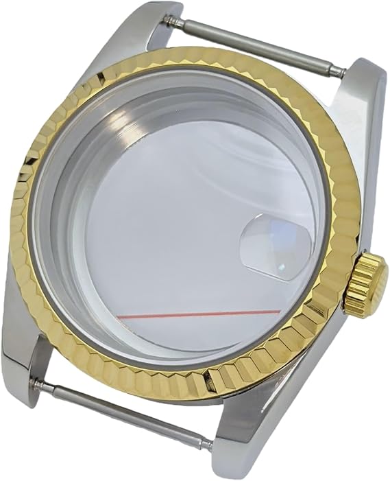 36/39mm Two Tone Watch Case Sapphire Glass for Rolex Datejust