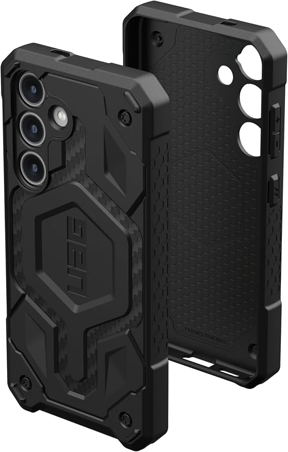URBAN ARMOR GEAR Monarch Pro Case Samsung Galaxy S24 Case [Magnetic Ring Designed for Samsung Certified Wireless Charging Compatible 6 m Drop Protection According to Military Standard] Carbon Fibre