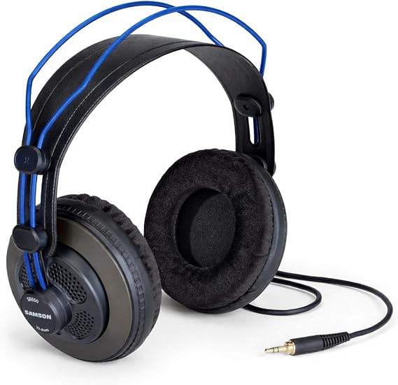 SAMSON SR850B Professional Studio Reference Headphones (Blue)
