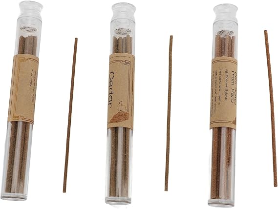 60 Pcs Incense Sticks Bundle White Sage Palo Santo Cedar Assorted Aromatherapy Sticks with Storage Box for Yoga Meditation Gifting
