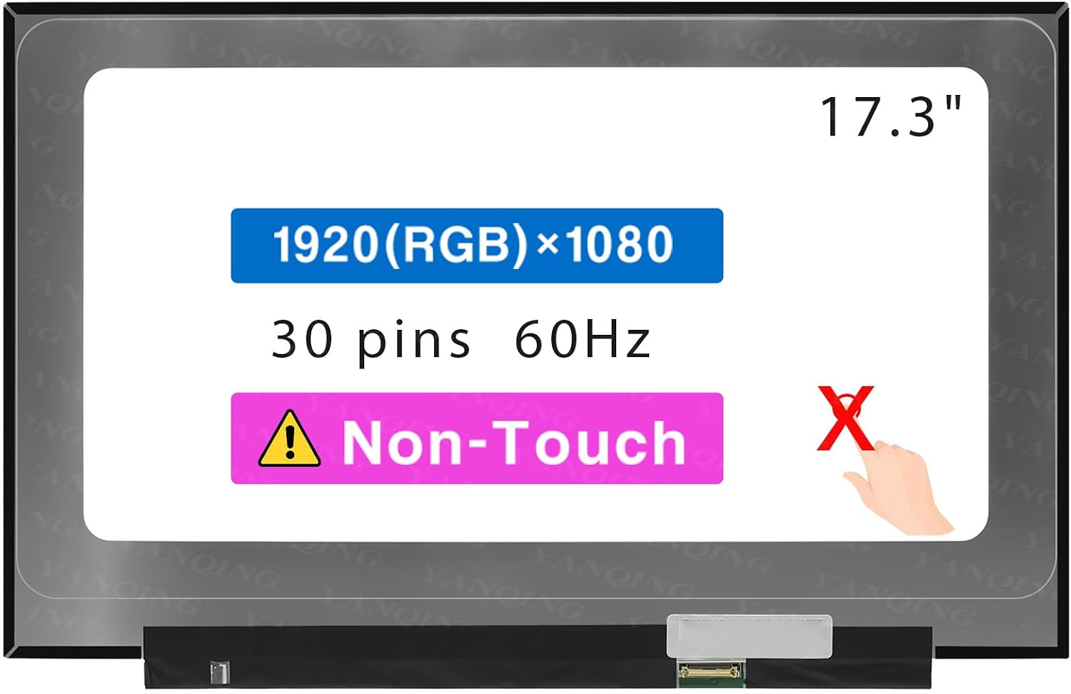 17.3 Screen Replacement for ASUS Vivobook M712 Series M712D M712DA M712DA-AU  M712DK M712DK-AU  M712U M712UA M712UA-AU FHD 1920  1080 30 pin 60 Hz LCD Non-Touch Screen Display Panel