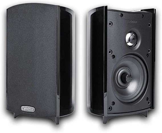 Definitive Technology ProMonitor 800 Bookshelf Speakers | 2 Speakers, Black | for Home Theater, At Par with Any Large Speaker | Compact High-Definition Satellite Speaker | 1 Pair