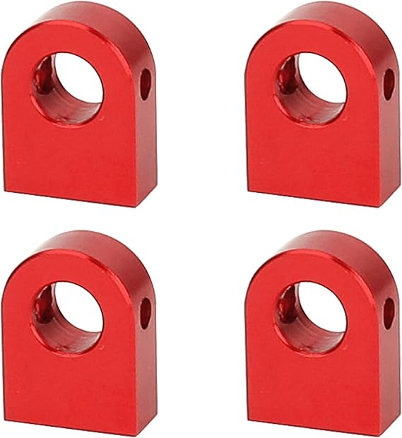 4PCS Body Post Mount CNC Aluminum for Axial SCX10 PRO 1/10 RC Crawler Upgrade,8G (Red)