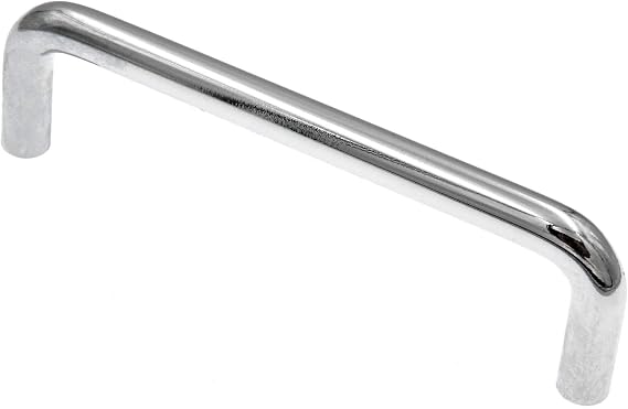 Warwick Contemporary Chrome 3 3/4" (96mm) Hole Center Solid Cabinet Wire Pull DH1032CH