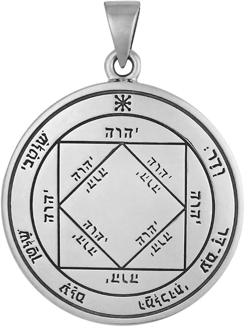 Moonlight Mysteries Sterling Silver Third Pentacle of the Sun Talisman for Victory