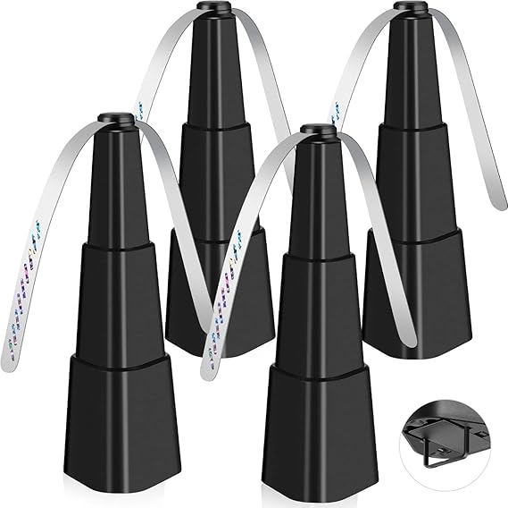 Fretech Fly Fans for Tables 4 Pack - Portable Automatic Picnic Table Food Repellent Fans Spinner for Restaurant, Party, Home