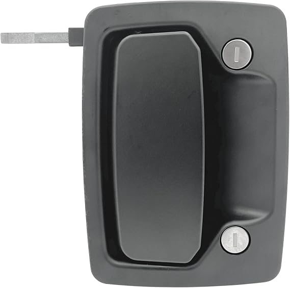 TriMark RV Door Handle 36285-02 for motorhomes and Campers fits PTL RV Doors - Exterior Handle with Hardware only - RV Outside Door Handle with Full Length deadbolt