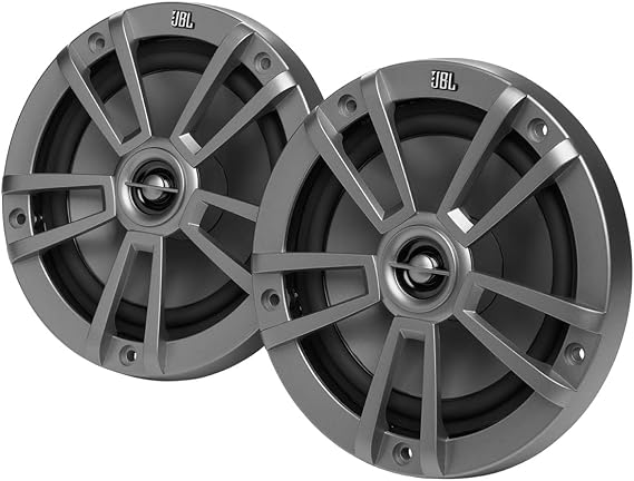 JBL 8" (200mm) Two-Way Marine Audio Multi-Element Speaker 125W (Gray)