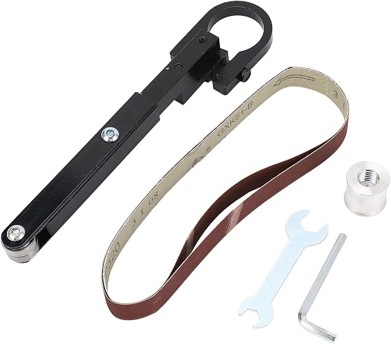 Grinder to Belt Sander Attachment Sanding Belt Machine Conversion Adapter Kit for 100 Type M10 M14 Angle Grinders