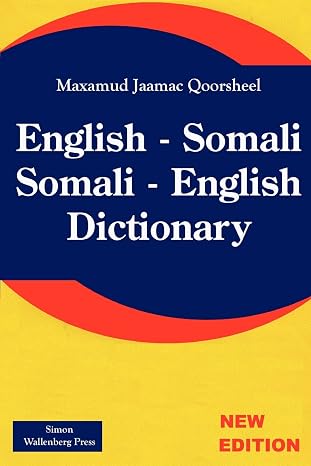 English - Somali; Somali - English Dictionary (English and Somali Edition)