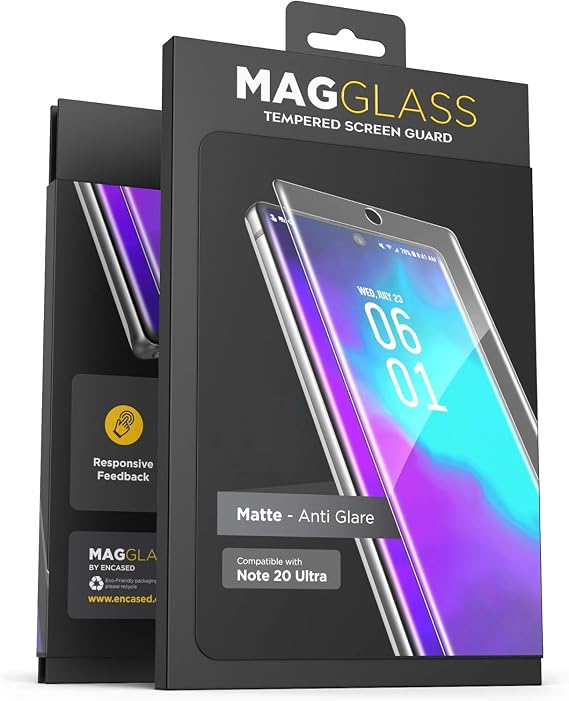 magglass Galaxy Note 20 Ultra Matte Screen Protector (Fingerprint Resistant/Bubble Free) Anti Glare Tempered Glass Guard for Samsung Note 20 Ultra (Not Compatible With Fingerprint Reader)