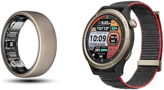 Amazfit Helio Smart Ring Size 10 + Cheetah Pro Smart Watch Bundle