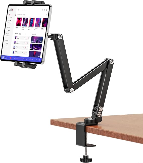 Tablet Stand for Desk, Foldable iPad Desk Mount