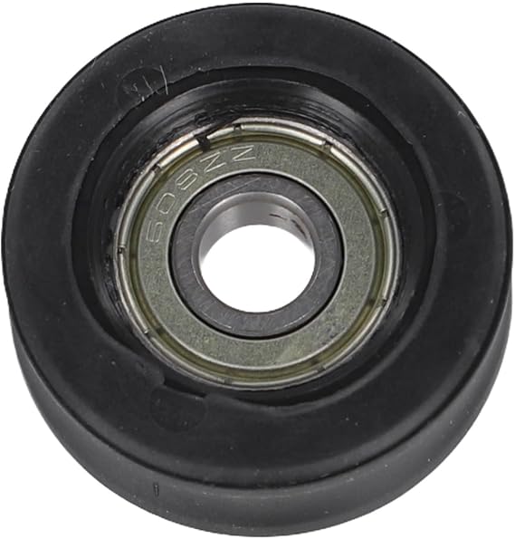 Slide Guide Bearing Wheel for Rowing Machines Featuring Nylon Body and Steel Core Suitable for Rowers and Upright Bikes