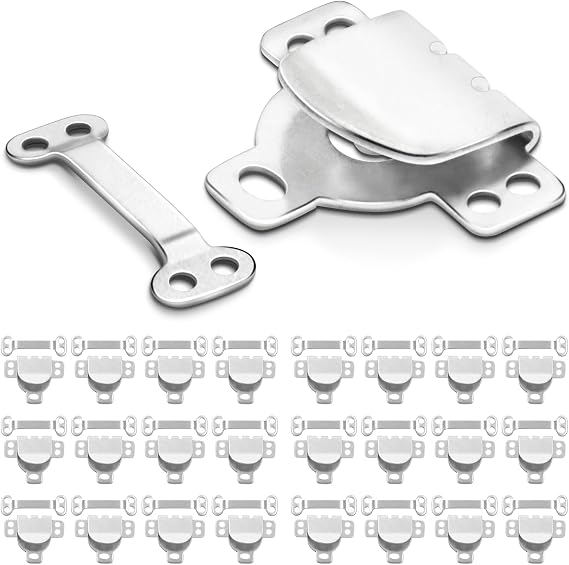 25Set Sewing Hook and Eye Closures for Clothing Sewing Clasps and Fasteners, Hook and Eye Closure for Pant Waist,Bra,Jeans and Others Sewing DIY Craft