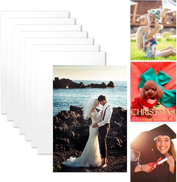 US Stock 20pcs Sublimation Aluminum Sheet Metal Board Blanks 8 x 12in Gloss White Heat Transfer DIY Board 0.45mm Thickness