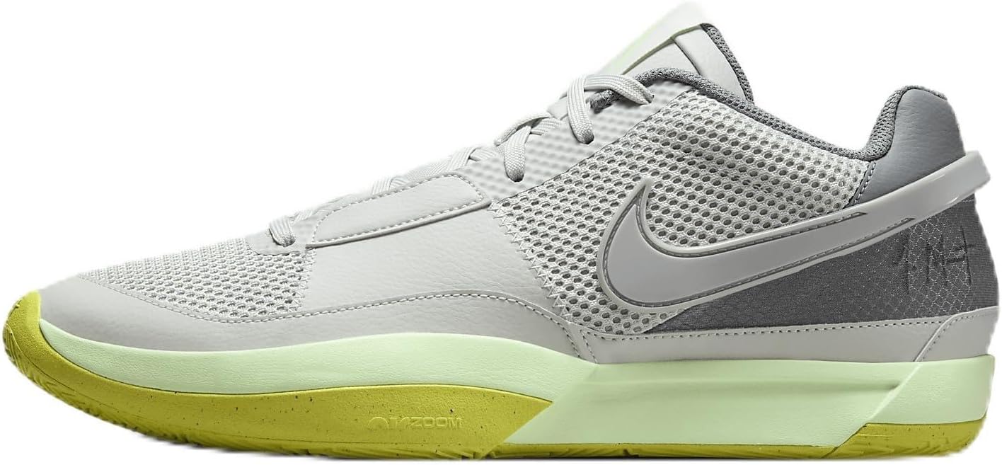 Nike Ja 1 Basketball Shoes (FQ4796-003, Light Silver/Cyber/Cool Grey/Granite) Size 12