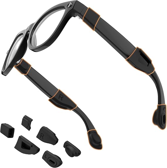 HIBLOKS Waterproof Silicone Cover & Eyeglass Ear Grip for Ray-Ban Meta