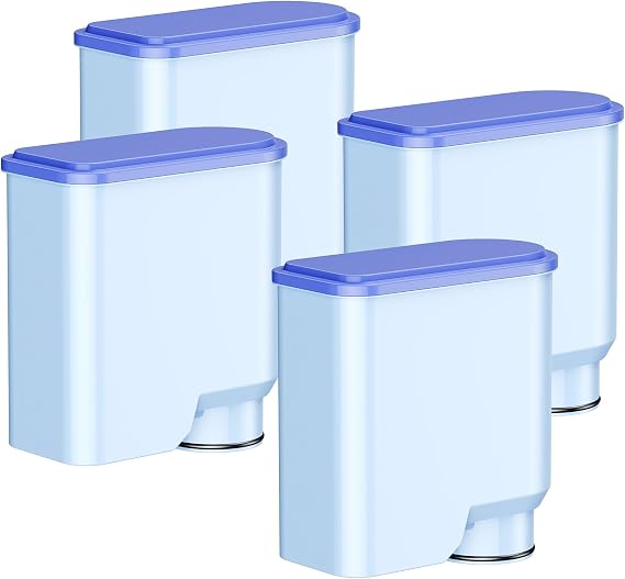 4 adet su filtresi için Philips AquaClean CA6903/10 CA6903/22 CA6903 ile uyumlu, 2 kademeli yedek su filtresi, Saeco & Philips tam otomatik kahve makineleri için uygundur