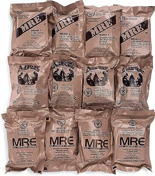 2027 Inspection Dated MRE (Meals-Ready-To-Eat) Case | No Refrigeration Needed | Emergency & Survival Food | Compact Grab-and-Go