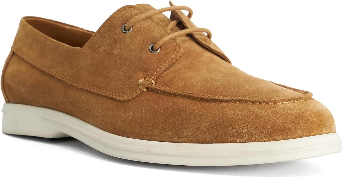 Dune London Mens BOLDMAN Tan Suede Boat Shoes Suede